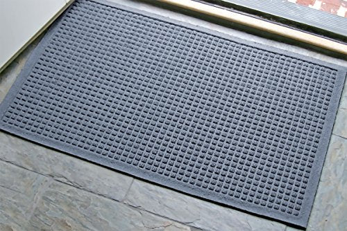 M+A Matting - 280580023 Waterhog Fashion Commercial-Grade Entrance Mat, Indoor/Outdoor Charcoal Floor Mat 3' Length X 2' Width,